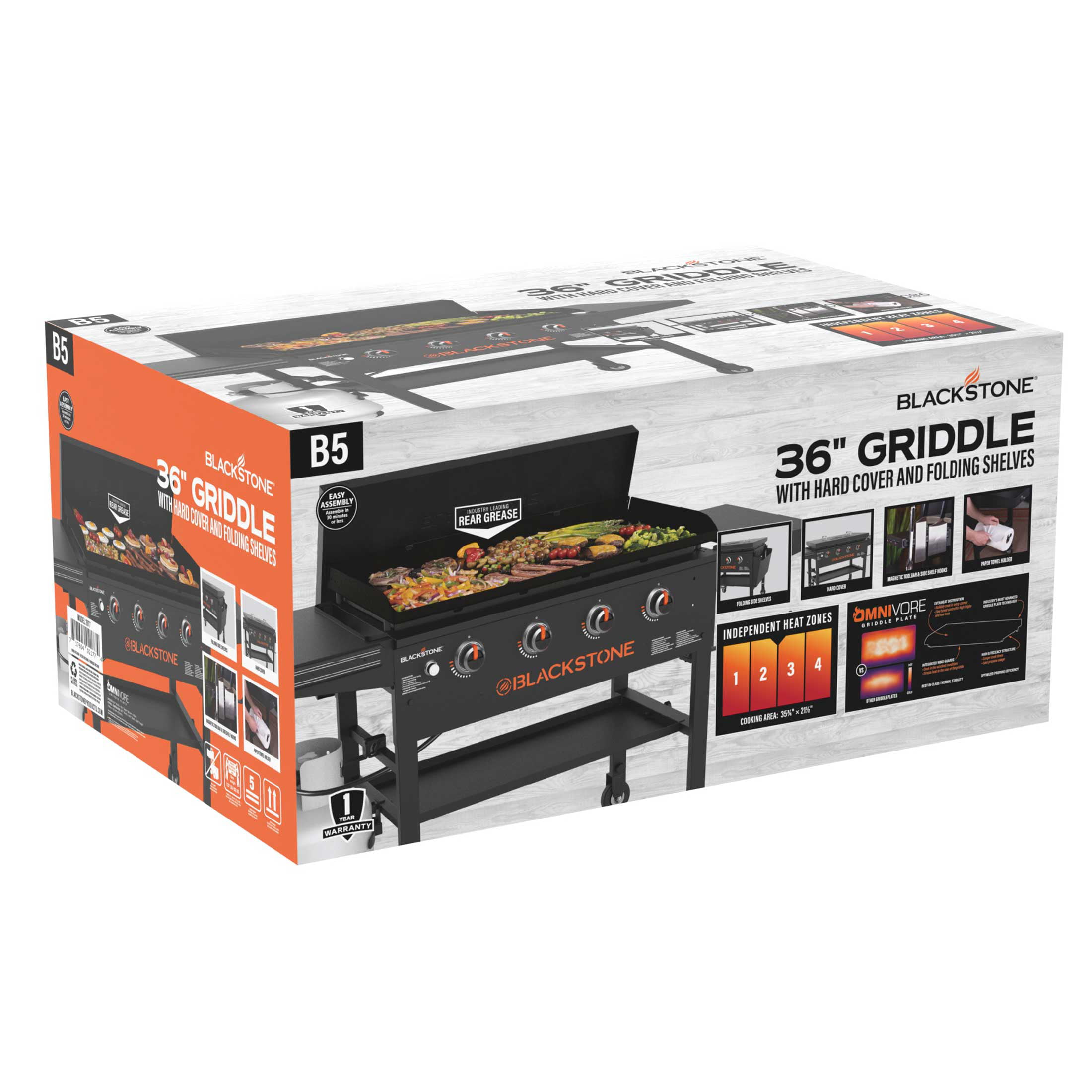 Blackstone 4-Burner 36" Griddle Cooking Station with Hard Cover - Image 3
