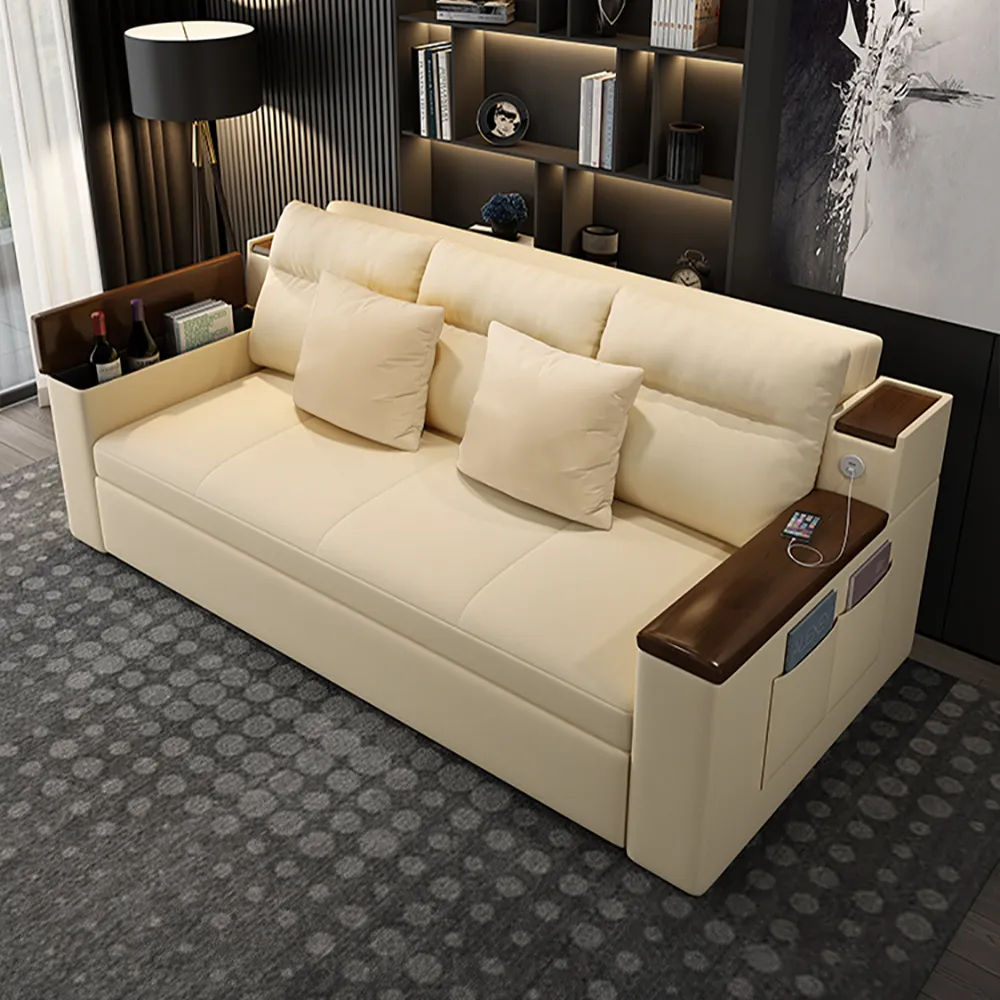 Space-saving Multi-purpose living Room Furniture Modern fabric folding sofa bed - Image 9
