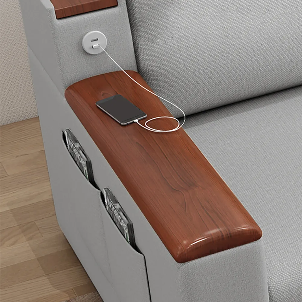 Space-saving Multi-purpose living Room Furniture Modern fabric folding sofa bed - Image 7