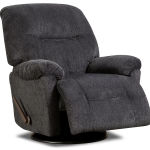Hudson Slate Swivel Rocker Recliner