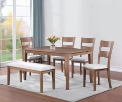 Alternative view of Marley Light Walnut Dining Table