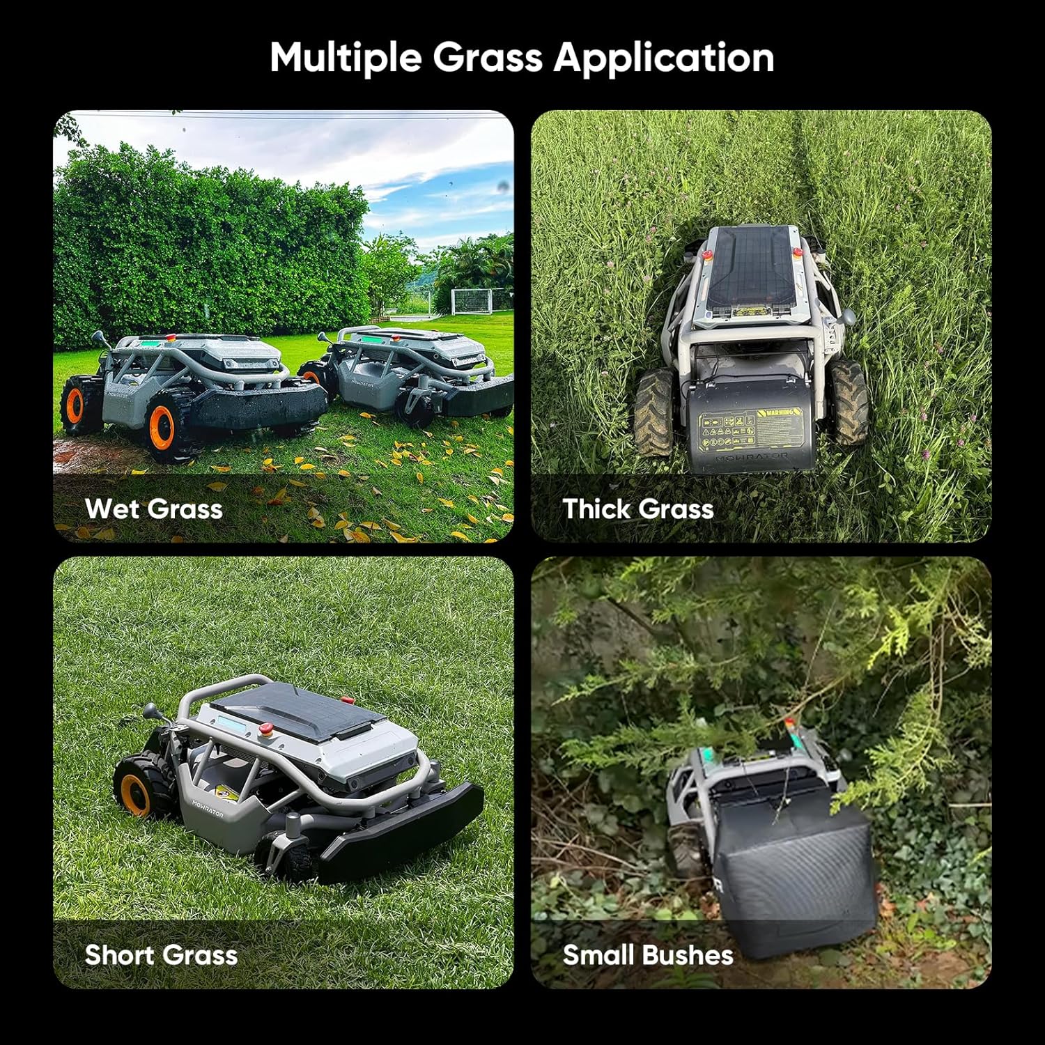 Mowrator S1 Remote Control Lawn Mower 2WD with Leaf Shredding Vacuum For Flat Yards - Image 3
