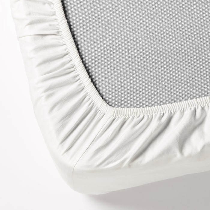Fitted sheet, white - Image 4