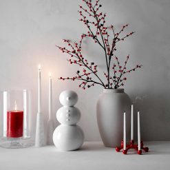 Alternative view of Holiday Red Taper Candle Holder Centerpiece