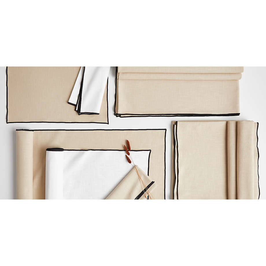 Merrow-Stitch Warm Natural Organic Cotton Placemat - Image 2