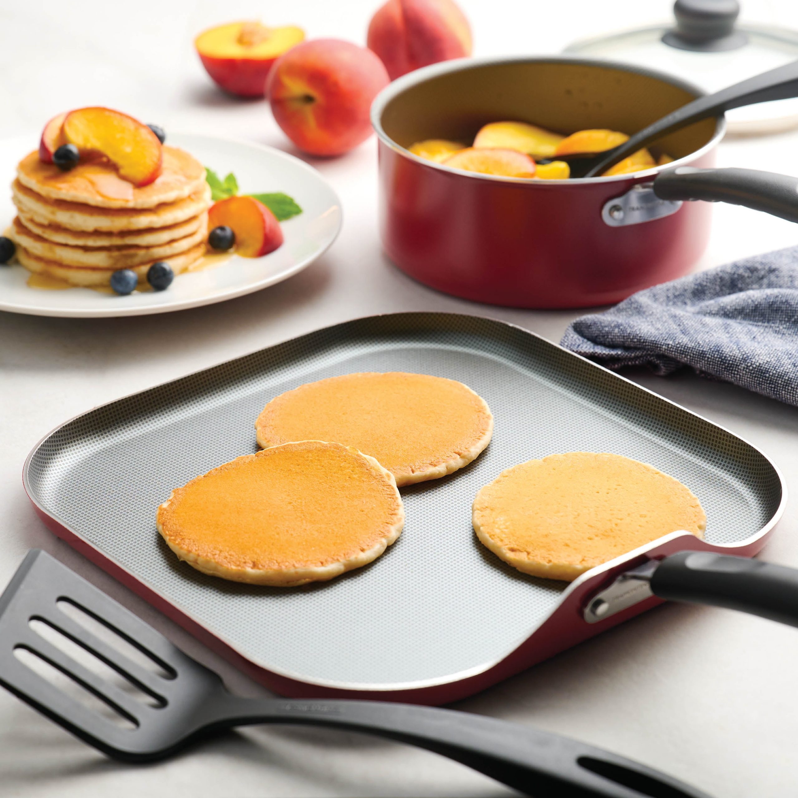 Tramontina Primaware 18 Piece Non-stick Cookware Set, Red - Image 5