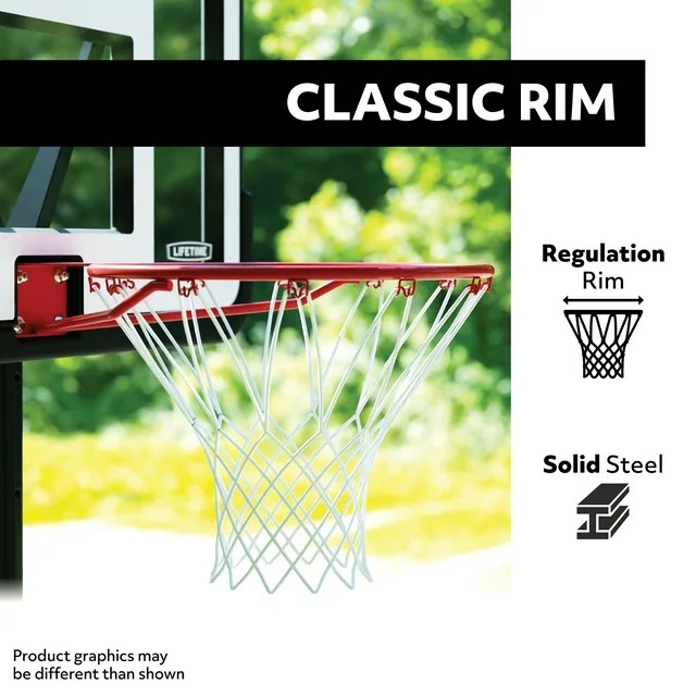 Lifetime Adjustable Portable Basketball Hoop, 46 inch Polycarbonate - Image 2
