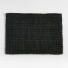 Rectangular Black Woven Placemat