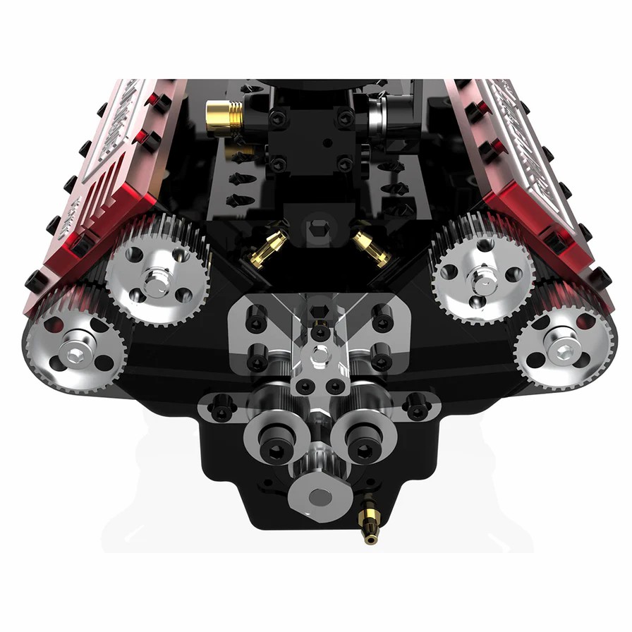 V8 Engine FS-V800 28cc Nitro Engine – Build Your Own V8 Engine – V8 Engine Model Kit That Works - Image 6