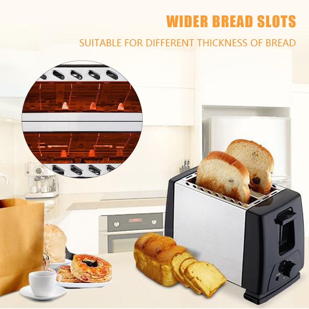 Diamond 2 Slices Bread Baking Oven Automatic 6 Toast Settings Kitchen Cooking Appliances - Image 4