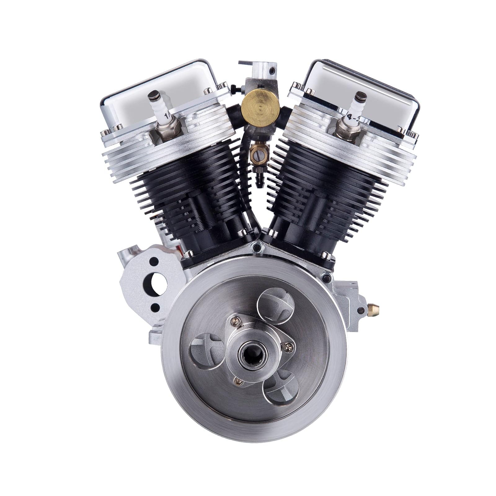 CISON FG-VT9 9cc V2 Two-Cylinder Four-Stroke Air-cooling Gasoline Motorcycle Engine with Base Air Filter Set - Image 4