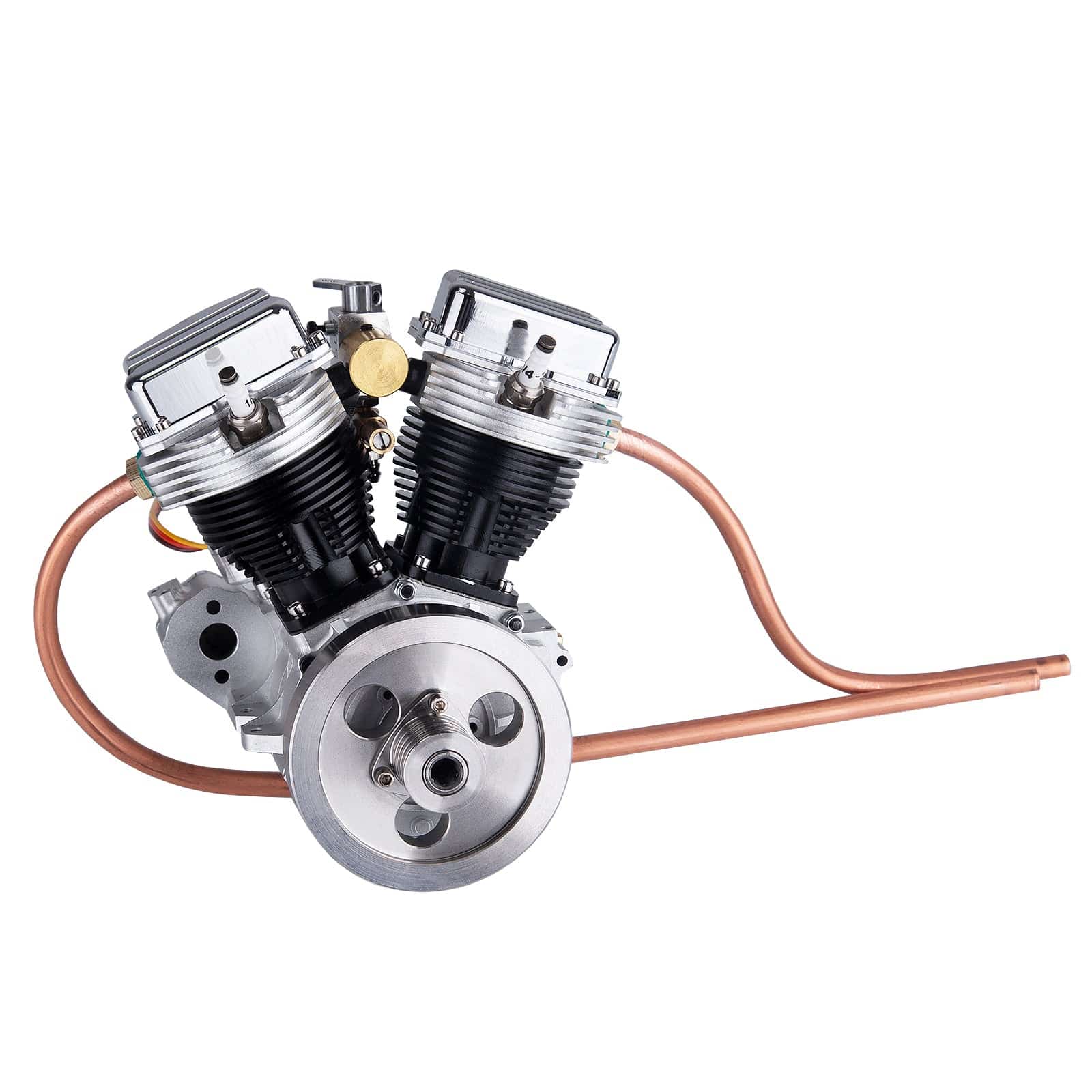 CISON FG-VT9 9cc V2 Two-Cylinder Four-Stroke Air-cooling Gasoline Motorcycle Engine with Base Air Filter Set - Image 11